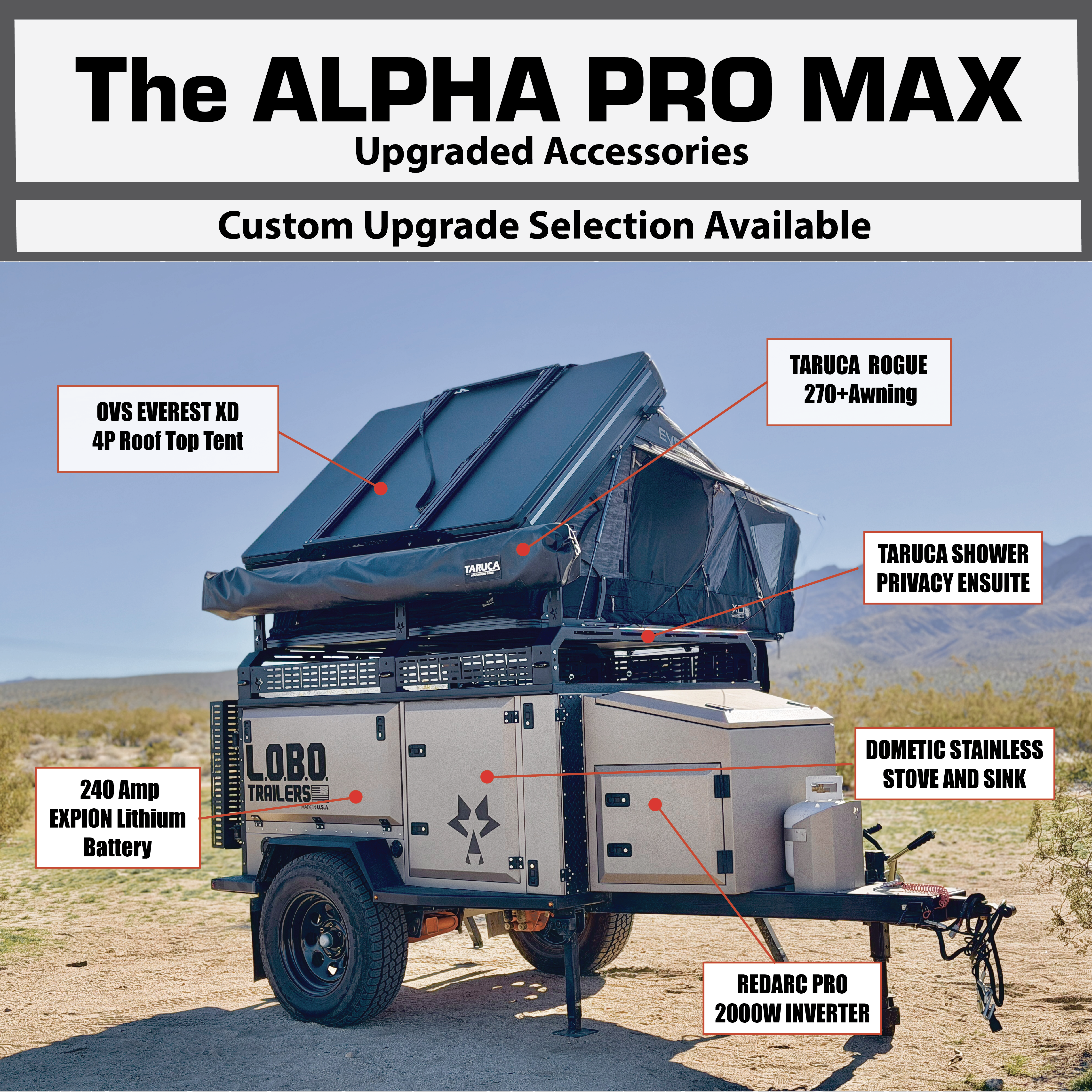 L.O.B.O. ALPHA Pro Max Adventure Trailer